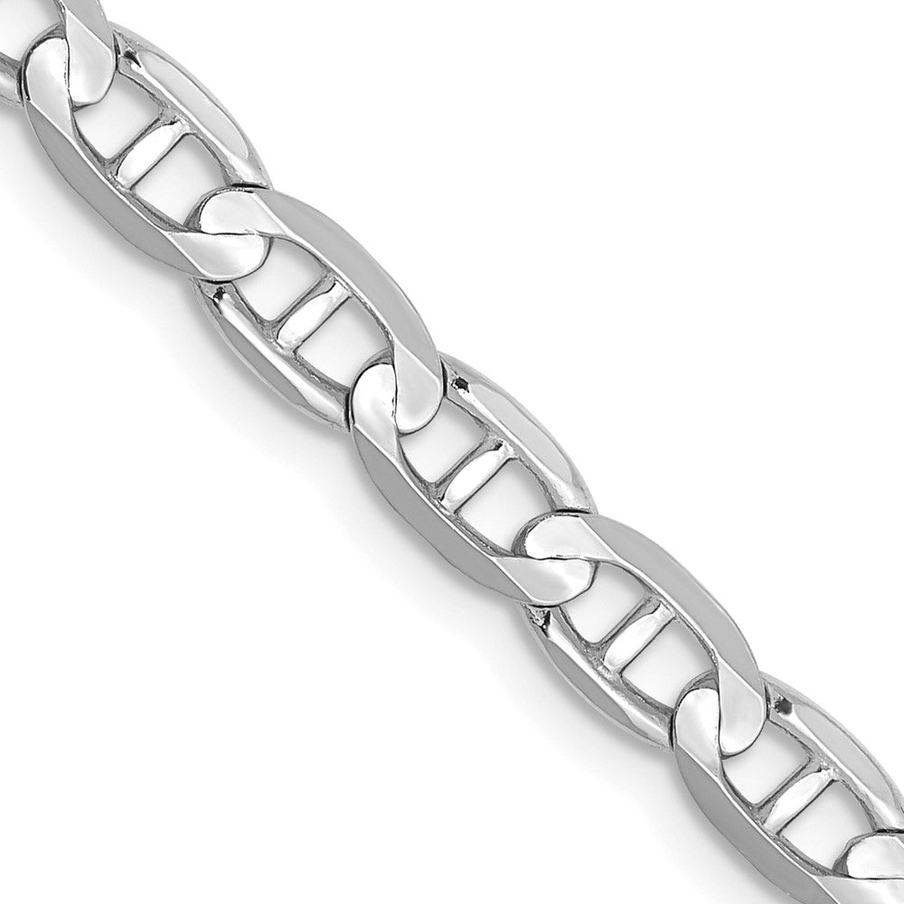 14K White Gold 4.5mm Concave Anchor