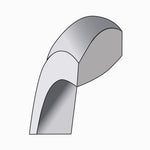 14K White Gold 2 mm Lightweight Comfort Fit Band - Product Photo
