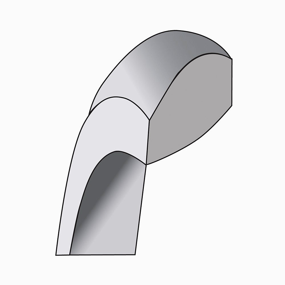 14K White Gold 2 mm Lightweight Comfort Fit Band - Product Photo
