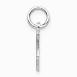 10K / 14K White Gold 10KW Diamond-cut Initial F Charm - Product Photo