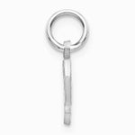 10K / 14K White Gold 10KW Diamond-cut Initial P Charm - Product Photo