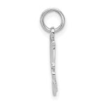 14K White Gold MOM Charm - Product Photo
