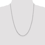 14k White Gold 2.25mm Flat Figaro Chain - Product Photo