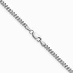 14K White Gold 2.0 mm Franco Chain Necklace 16"-30" - Product Photo