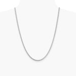 14K White Gold 3 mm Franco Chain Necklace 18"-26" - Product Photo