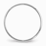 10K White Gold 10KW 2mm LTW Half Round Band Size 10 - Product Photo