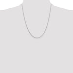 14k White Gold .7mm Box with Spring Ring Clasp Chain - Product Photo