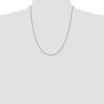 14k White Gold .95mm Box Chain - Product Photo