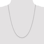 14k White Gold .95mm Box Chain - Product Photo