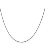 14k White Gold 1.05mm Box Chain - Product Photo
