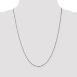 14k White Gold 1.05mm Box Chain - Product Photo