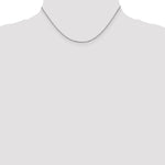 14k White Gold 1.1mm Box Chain - Product Photo