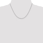 14k White Gold 1.1mm Box Chain - Product Photo