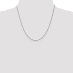 14k White Gold 1.1mm Box Chain - Product Photo