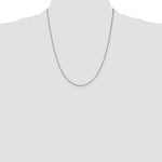 14k White Gold 1.1mm Box Chain - Product Photo