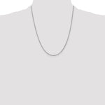 14k White Gold 1.3mm Box Chain - Product Photo
