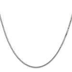 14k White Gold 1.5mm Box Chain - Product Photo