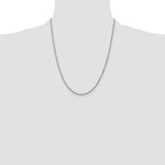 14k White Gold 1.5mm Box Chain - Product Photo
