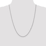 14k White Gold 1.5mm Box Chain - Product Photo