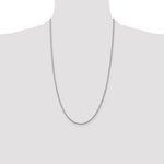 14k White Gold 1.5mm Box Chain - Product Photo