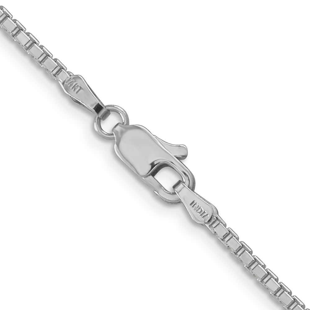 14k White Gold 1.9mm Box Chain - Product Photo
