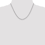 14k White Gold 1.9mm Box Chain - Product Photo