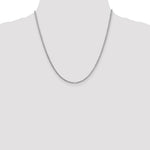 14k White Gold 1.9mm Box Chain - Product Photo