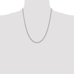 14k White Gold 1.9mm Box Chain - Product Photo