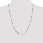 14k White Gold 1.9mm Box Chain - Product Photo