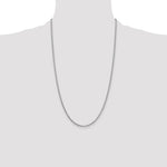14k White Gold 1.9mm Box Chain - Product Photo