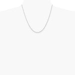 14K White Gold 2.0mm Diamond-Cut Quadruple Rope Chain Necklace 16"-30" - Product Photo
