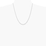14K White Gold 2.0mm Diamond-Cut Quadruple Rope Chain Necklace 16"-30" - Product Photo