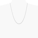 14K White Gold 2.0mm Diamond-Cut Quadruple Rope Chain Necklace 16"-30" - Product Photo