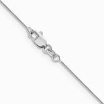 14K White Gold .6mm Round Snake Chain Necklace 16"-24" - Product Photo
