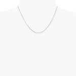 14K White Gold .6mm Round Snake Chain Necklace 16"-24" - Product Photo