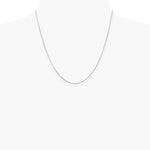 14K White Gold .6mm Round Snake Chain Necklace 16"-24" - Product Photo