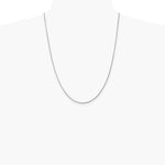 14K White Gold 1.6 mm Round Snake Chain Necklace 16"-30" - Product Photo