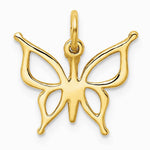 10K / 14K Yellow Gold Butterfly Charm - Product Photo