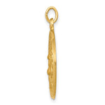 14K Yellow Gold Jesus Medal Pendant - Product Photo