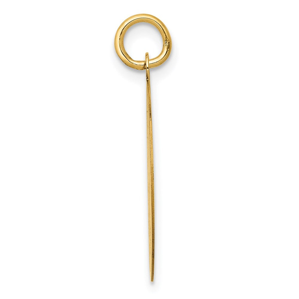 14k Poodle Disc Charm - Product Photo