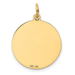 14k Poodle Disc Charm - Product Photo