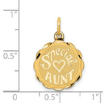 14K SPECIAL AUNT Charm - Product Photo