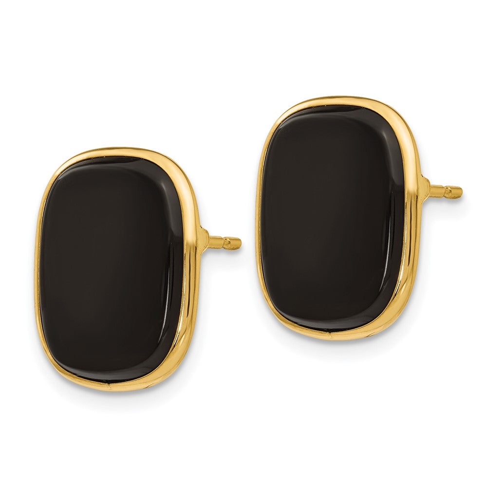14k Black Onyx Earrings - Product Photo