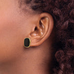 14k Black Onyx Earrings - Product Photo