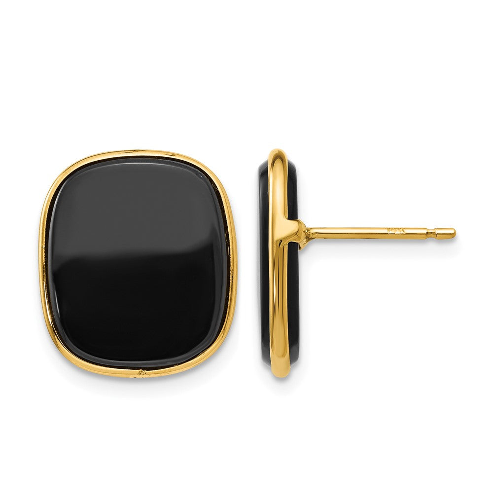 14k Black Onyx Earrings - Product Photo