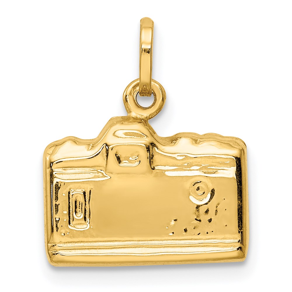 14k 3-D Polished Camera Charm - Product Photo