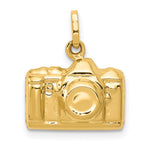 14k 3-D Polished Camera Charm - Product Photo