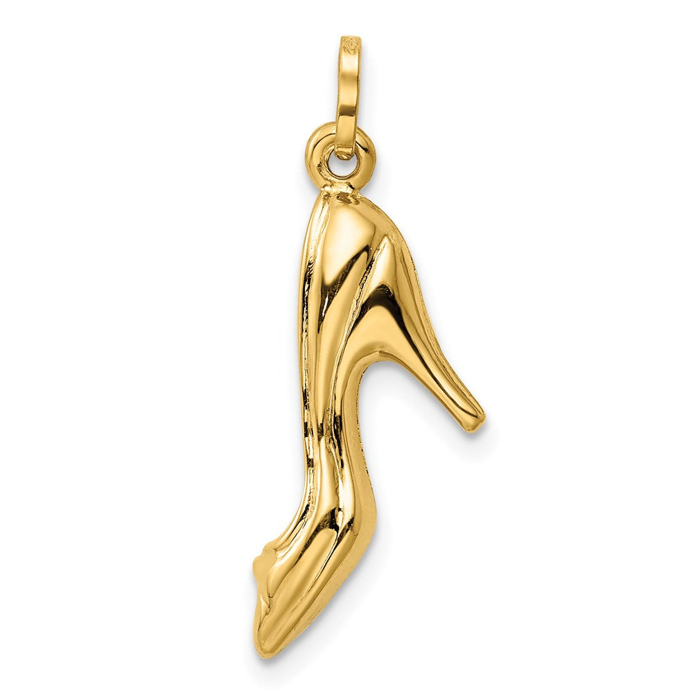 14K  3D High Heel Shoe Charm - Product Photo
