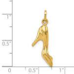 14K  3D High Heel Shoe Charm - Product Photo