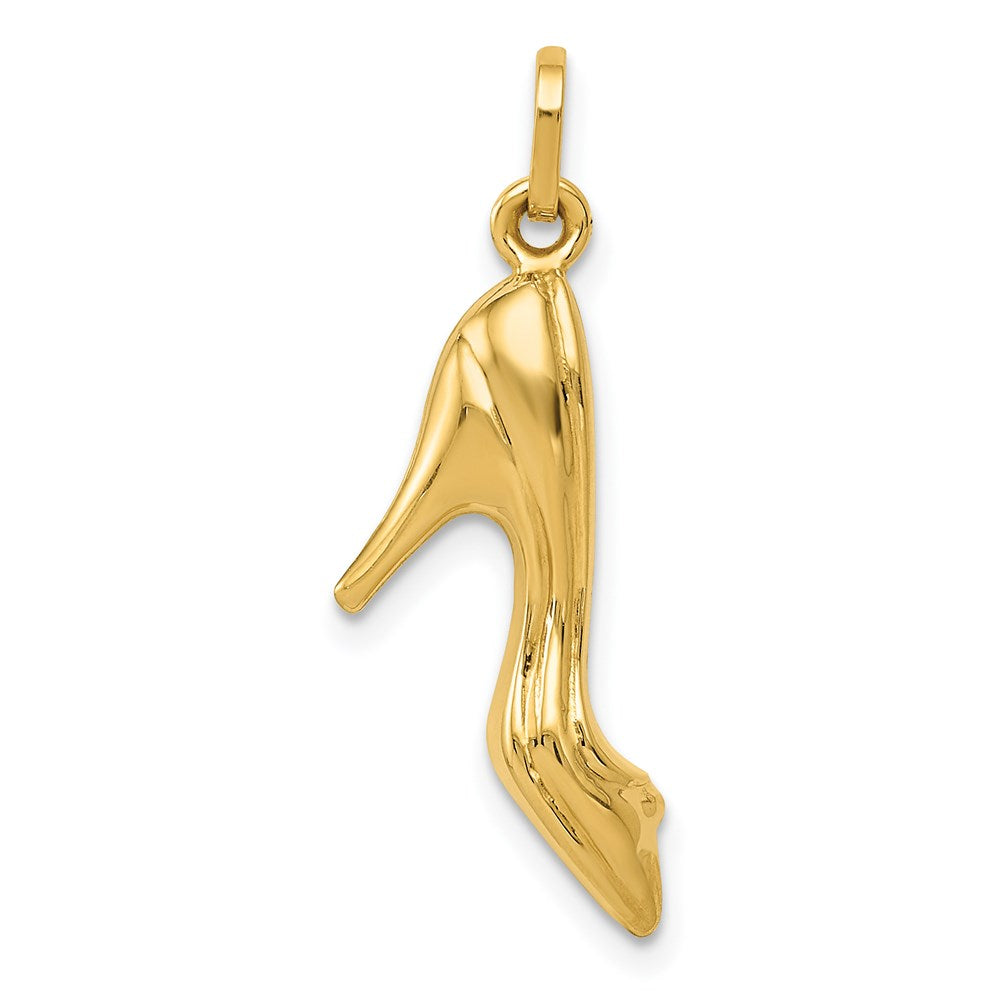 14K  3D High Heel Shoe Charm - Product Photo